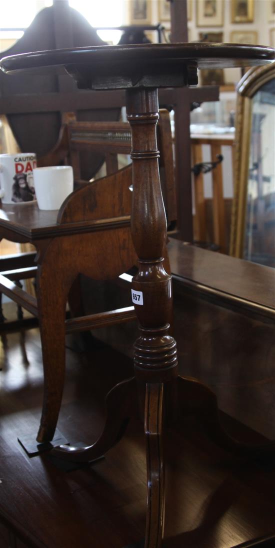 Circular mahogany tripod table